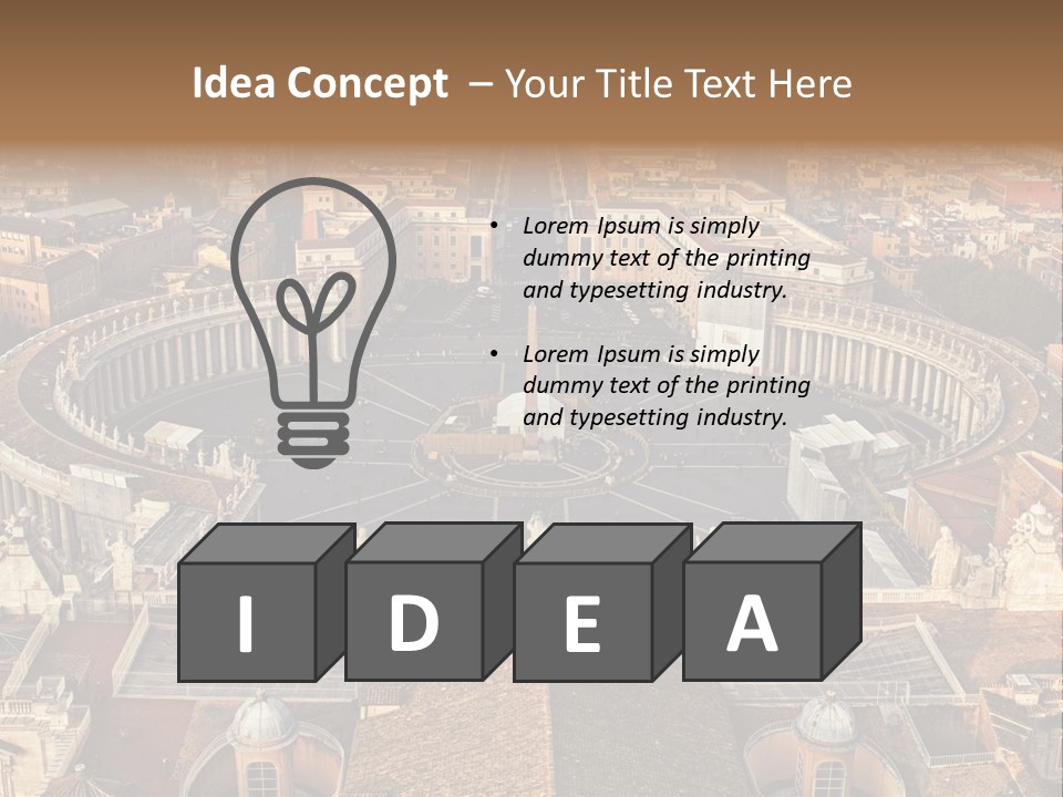 Circle Sight Monastery PowerPoint Template