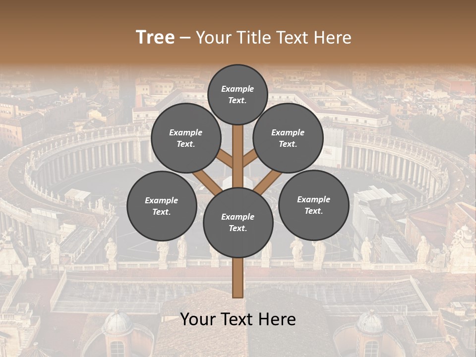 Circle Sight Monastery PowerPoint Template