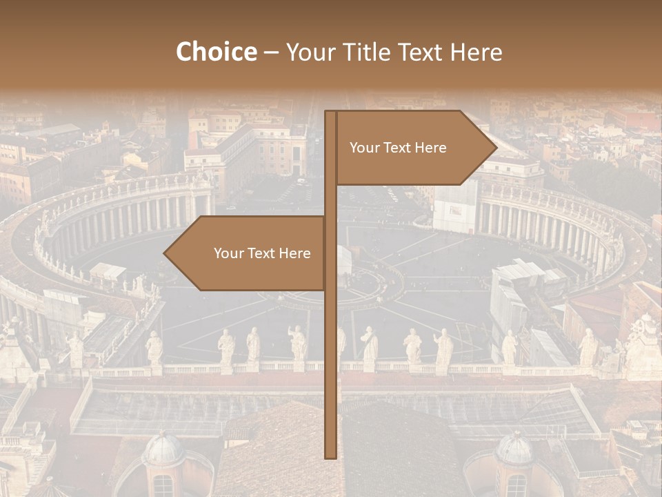 Circle Sight Monastery PowerPoint Template