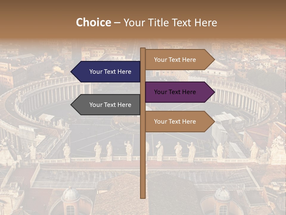 Circle Sight Monastery PowerPoint Template