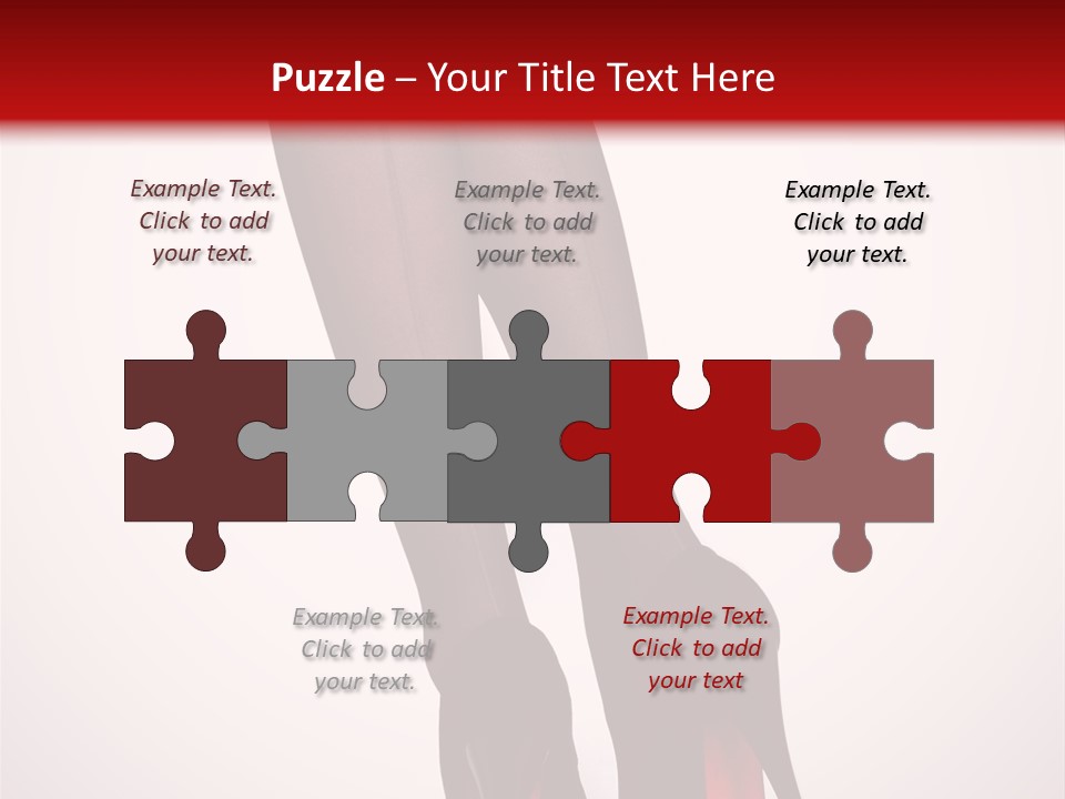 Long Style Pantyhose PowerPoint Template