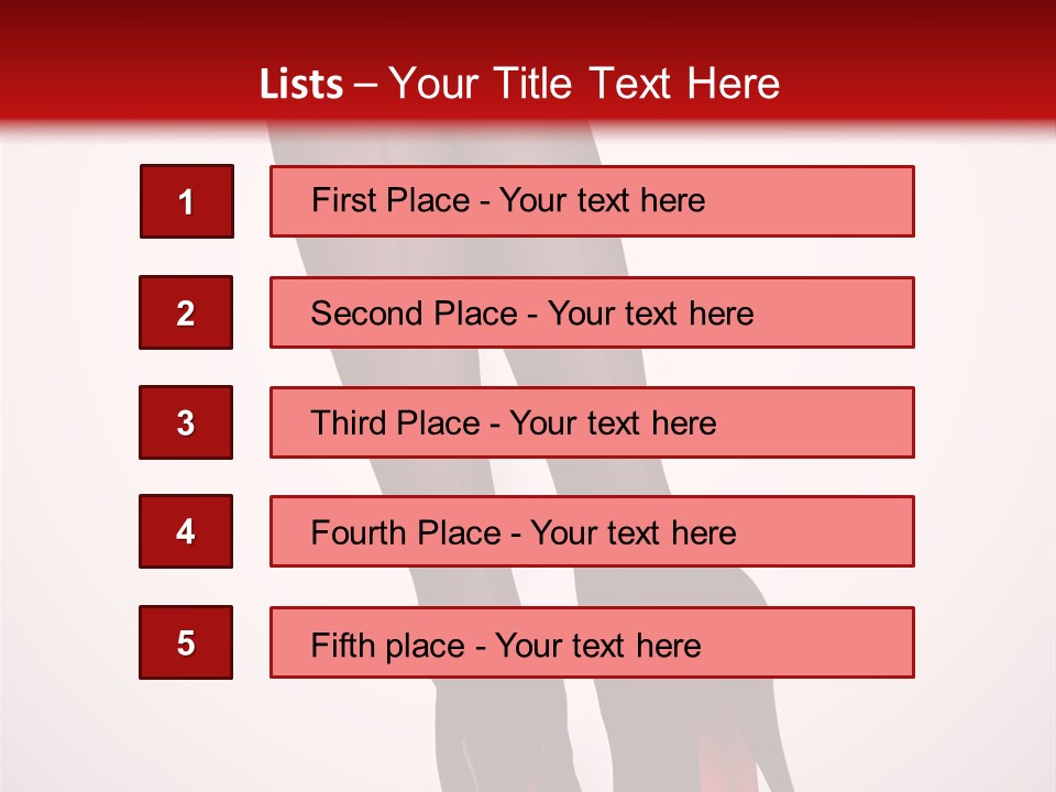 Long Style Pantyhose PowerPoint Template