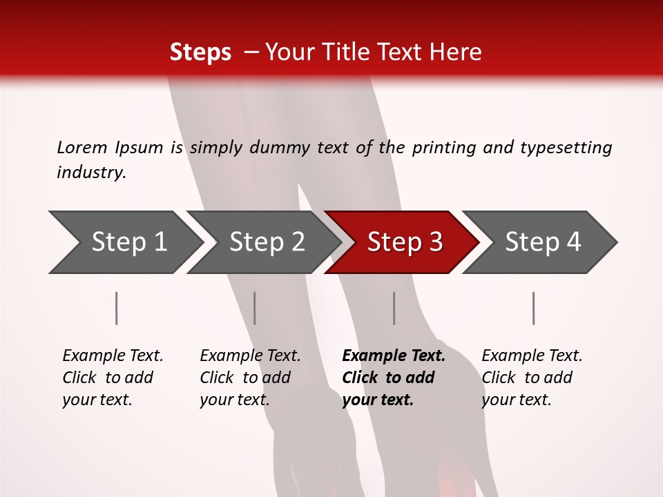Long Style Pantyhose PowerPoint Template