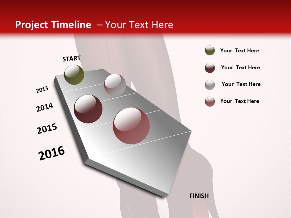 Long Style Pantyhose PowerPoint Template