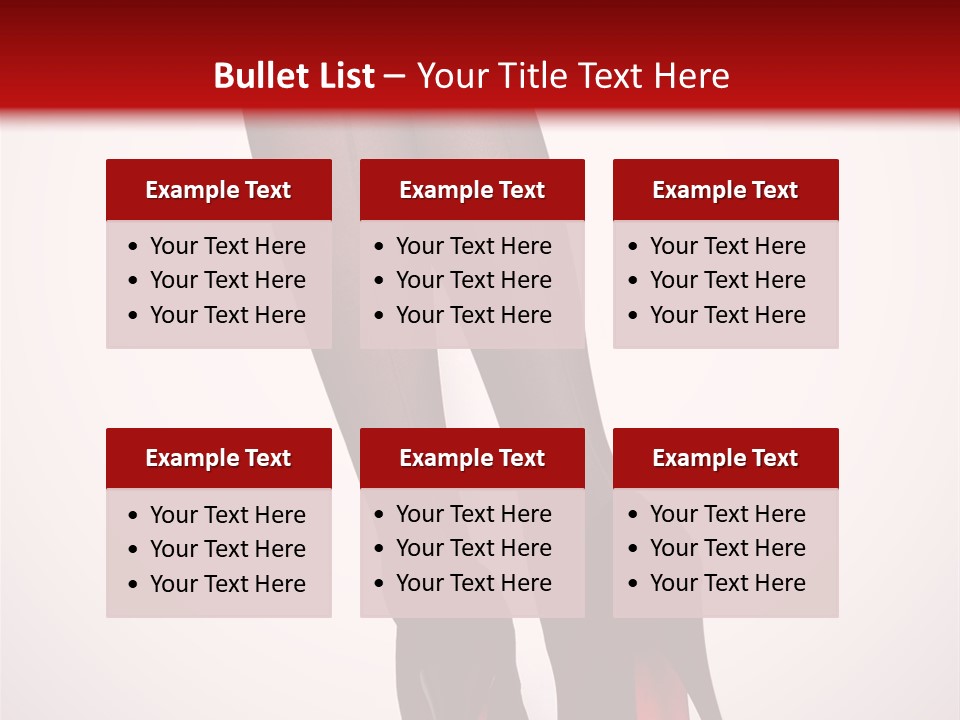 Long Style Pantyhose PowerPoint Template