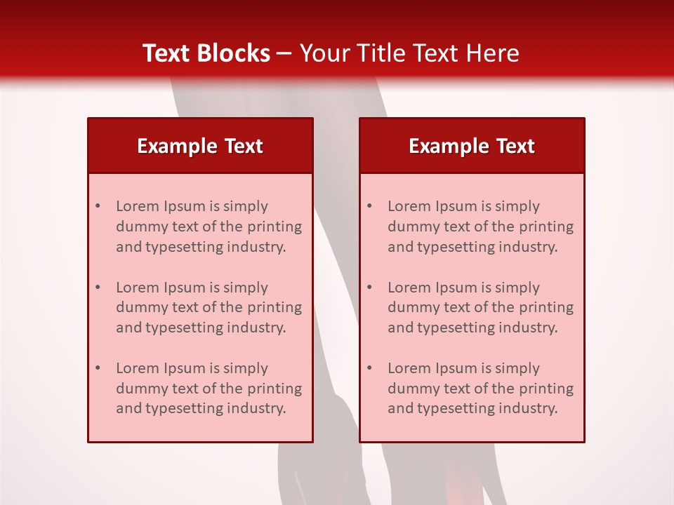 Long Style Pantyhose PowerPoint Template