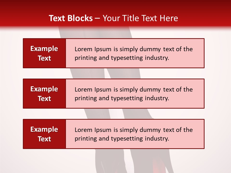 Long Style Pantyhose PowerPoint Template