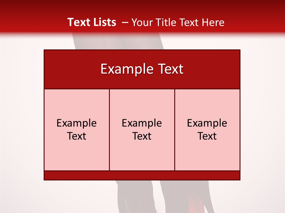 Long Style Pantyhose PowerPoint Template