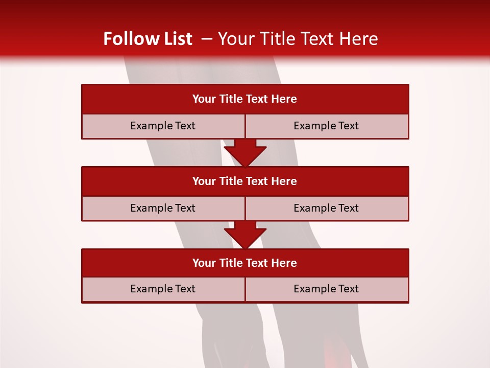 Long Style Pantyhose PowerPoint Template