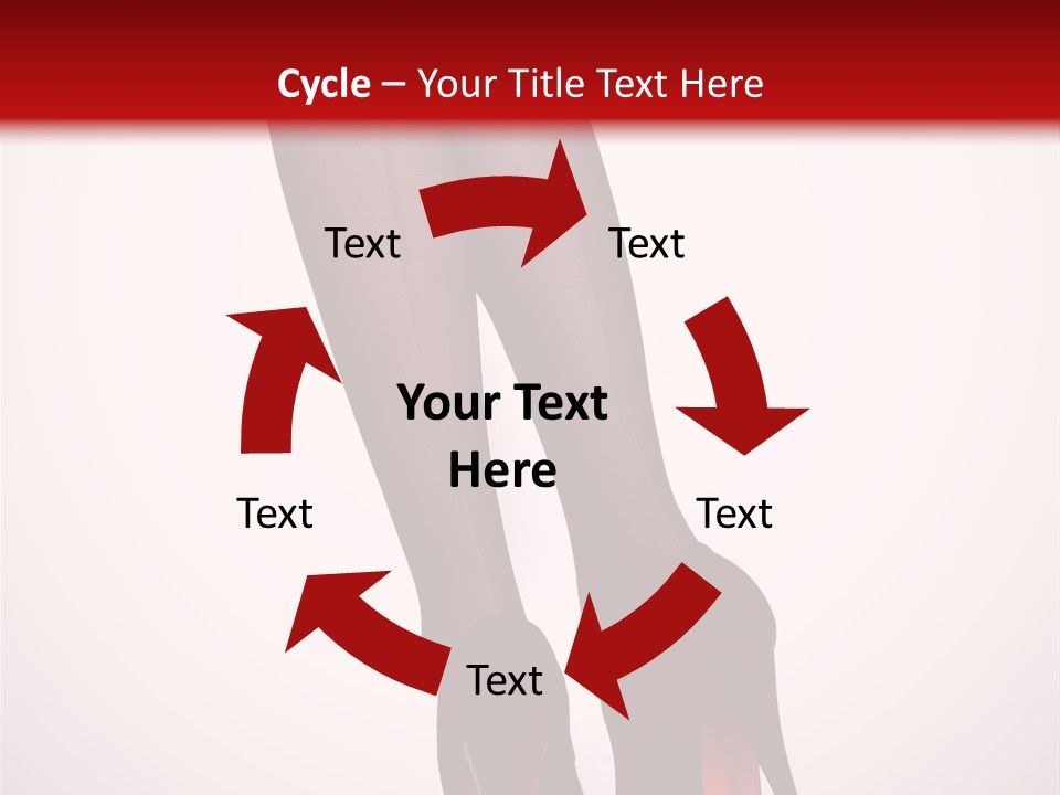 Long Style Pantyhose PowerPoint Template