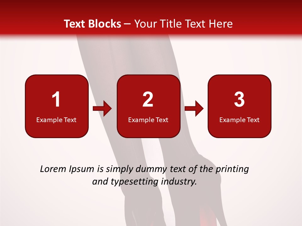 Long Style Pantyhose PowerPoint Template
