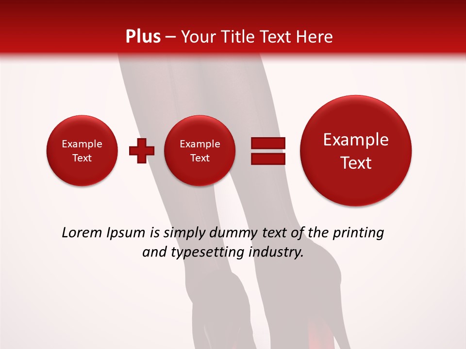 Long Style Pantyhose PowerPoint Template