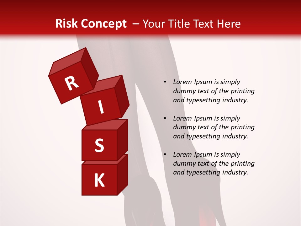 Long Style Pantyhose PowerPoint Template