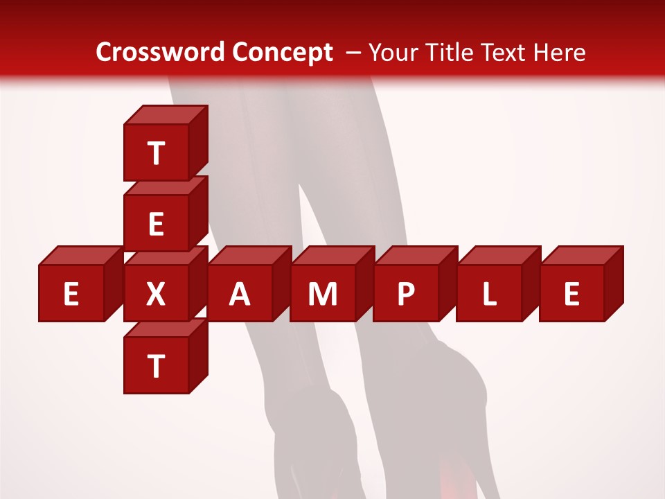 Long Style Pantyhose PowerPoint Template