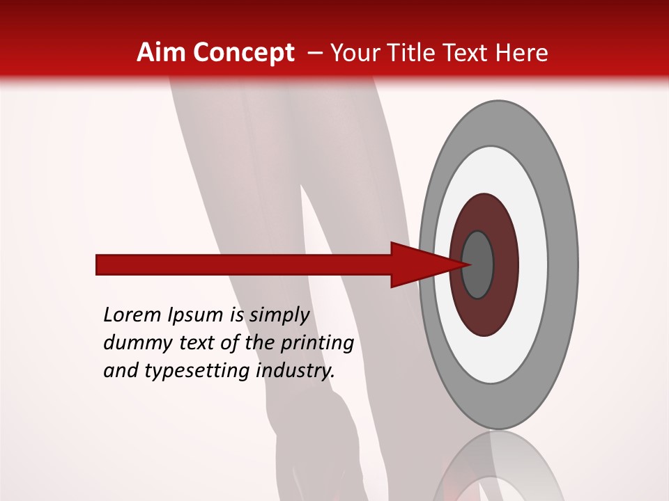 Long Style Pantyhose PowerPoint Template