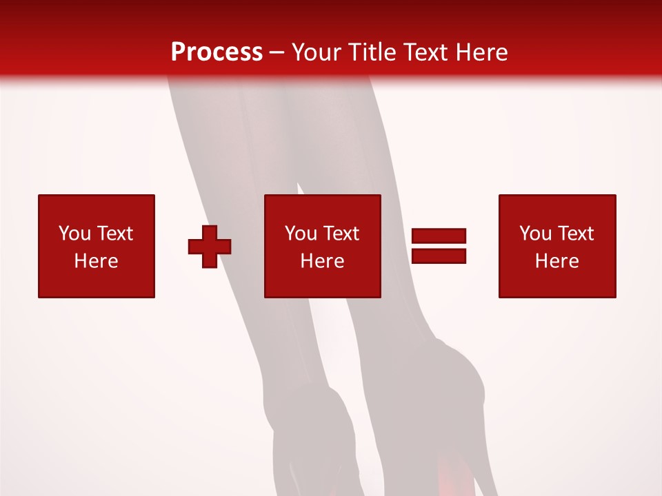 Long Style Pantyhose PowerPoint Template