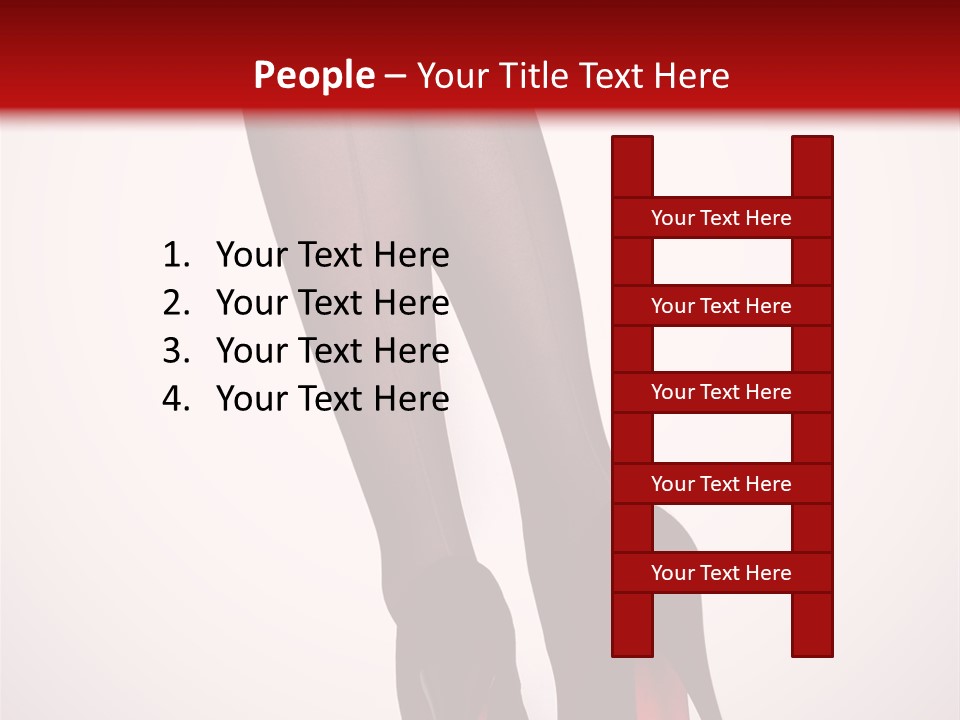 Long Style Pantyhose PowerPoint Template
