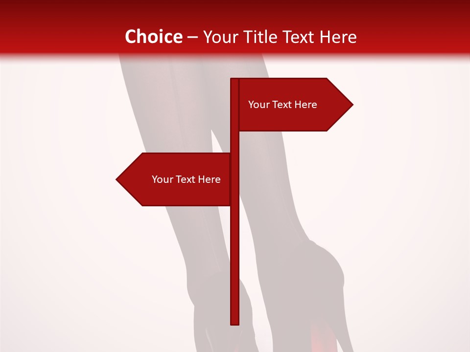 Long Style Pantyhose PowerPoint Template