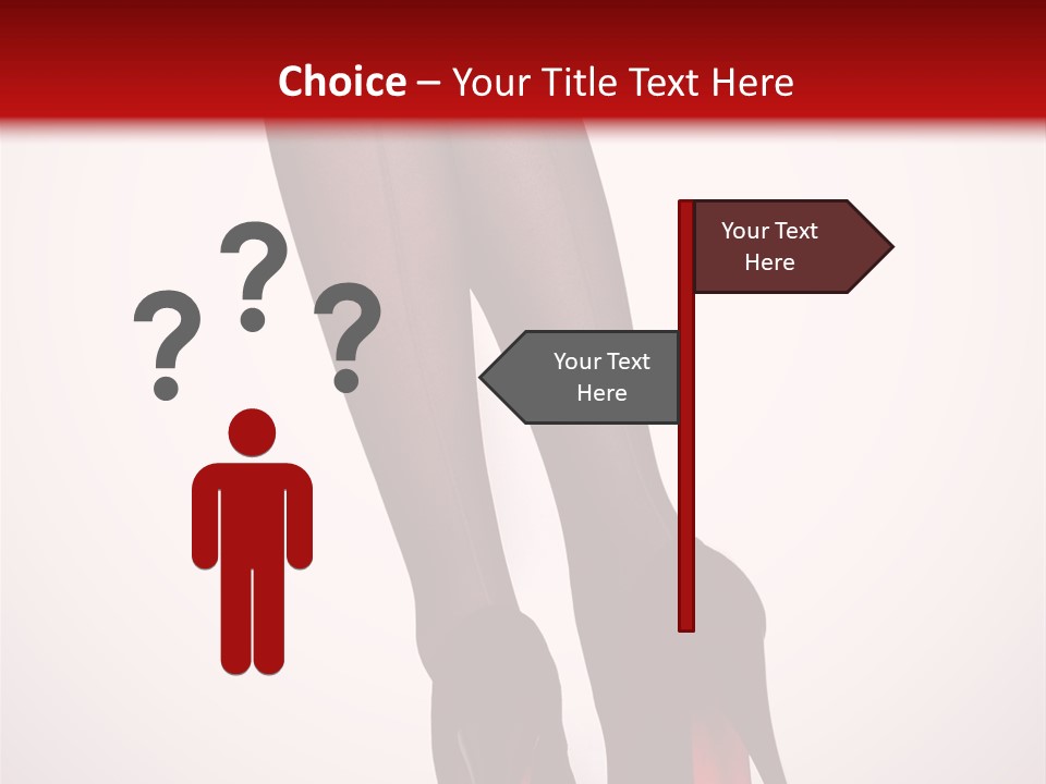 Long Style Pantyhose PowerPoint Template