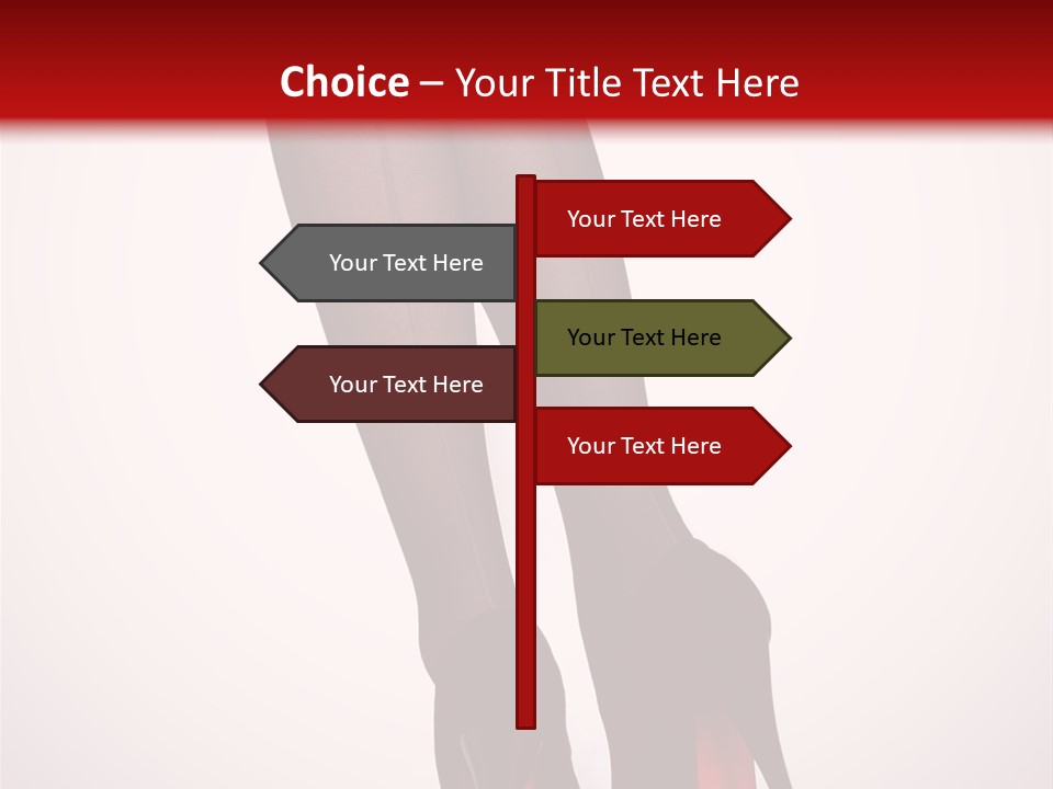 Long Style Pantyhose PowerPoint Template