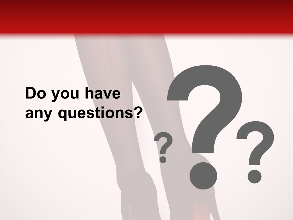 Long Style Pantyhose PowerPoint Template