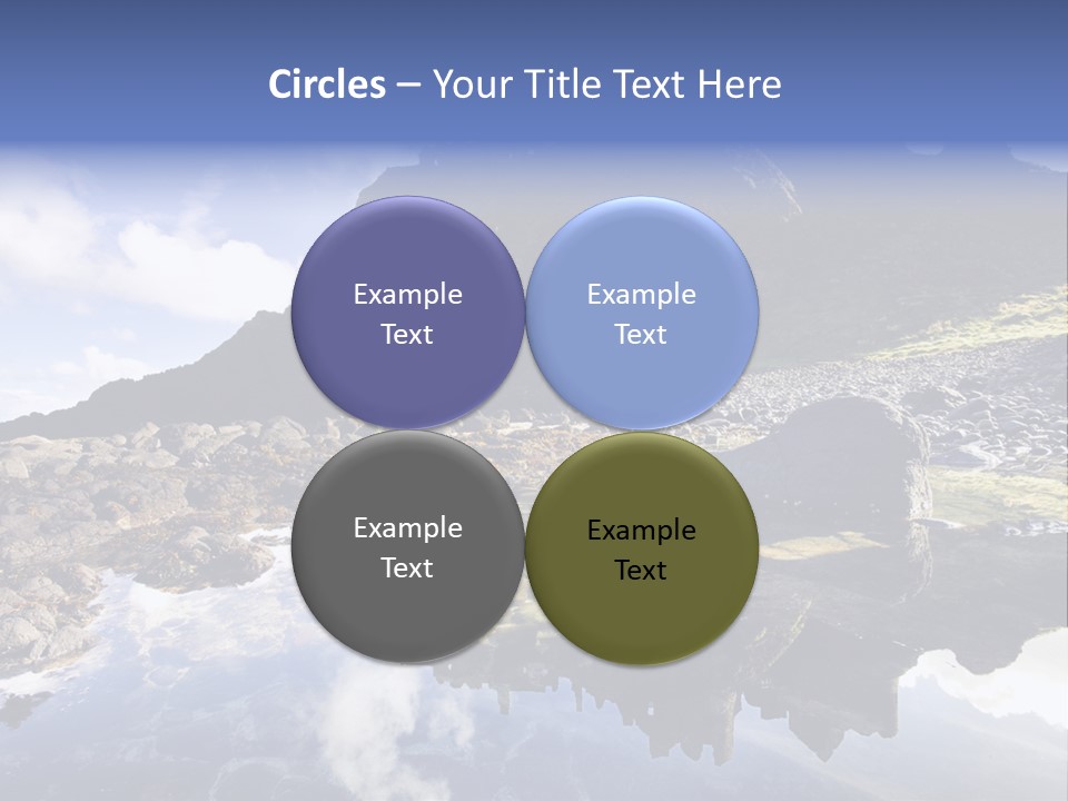 Seascape Blue Old PowerPoint Template