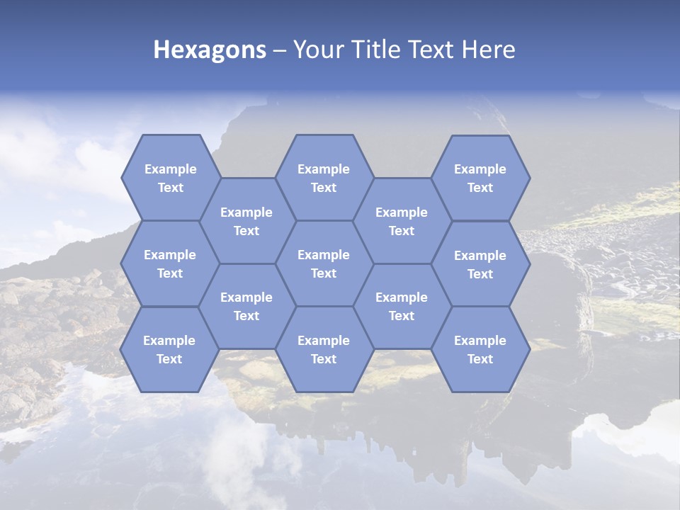 Seascape Blue Old PowerPoint Template