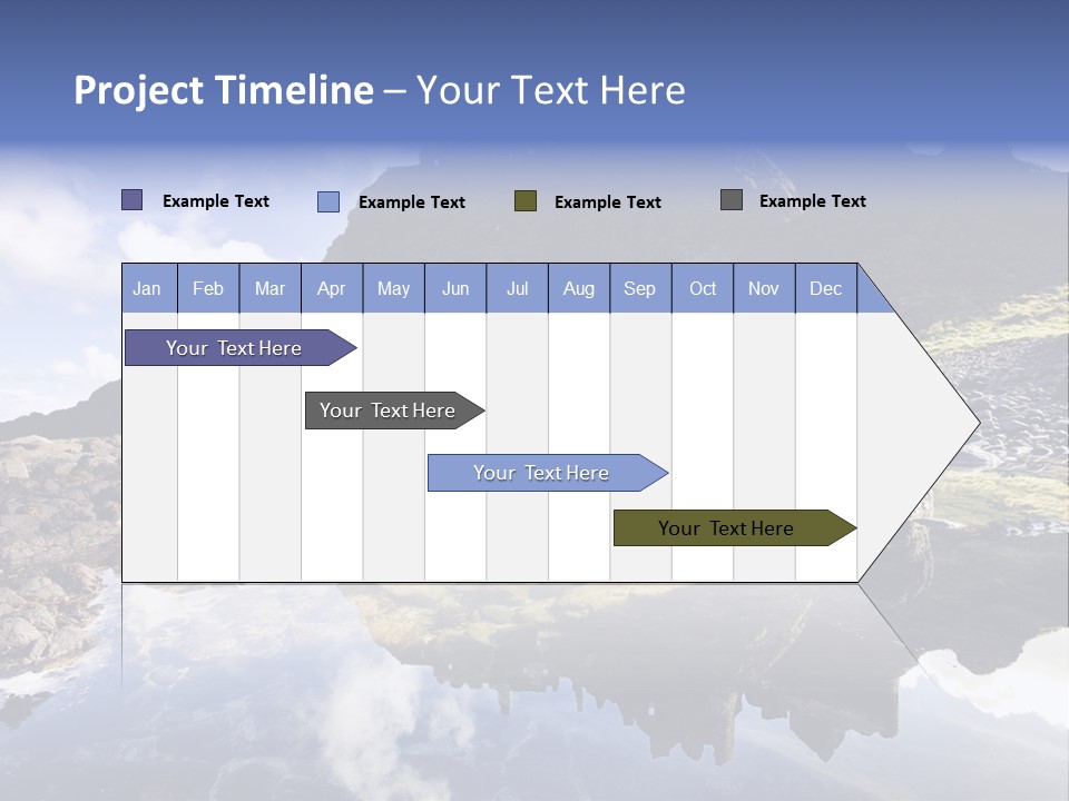 Seascape Blue Old PowerPoint Template