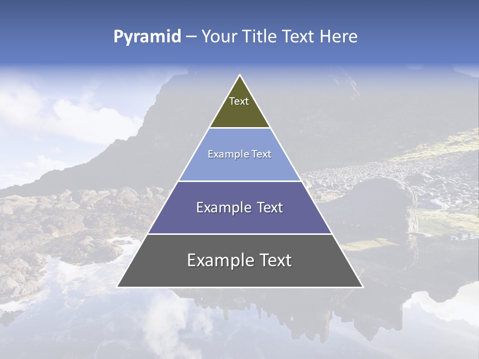 Seascape Blue Old PowerPoint Template