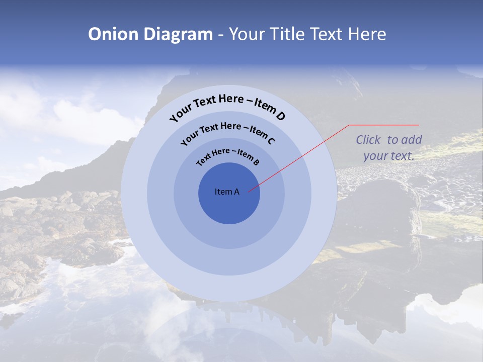 Seascape Blue Old PowerPoint Template