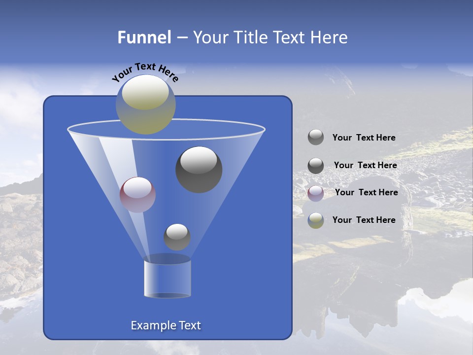 Seascape Blue Old PowerPoint Template