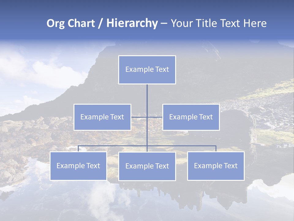 Seascape Blue Old PowerPoint Template