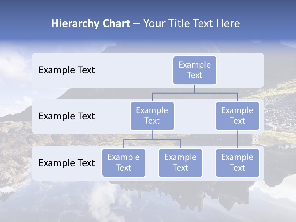 Seascape Blue Old PowerPoint Template