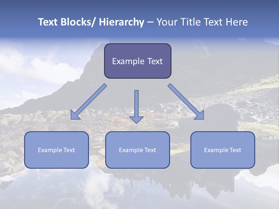 Seascape Blue Old PowerPoint Template