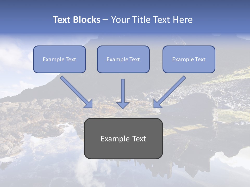 Seascape Blue Old PowerPoint Template