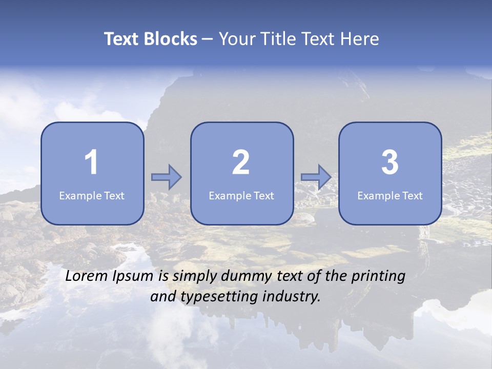 Seascape Blue Old PowerPoint Template