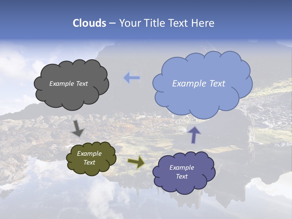 Seascape Blue Old PowerPoint Template