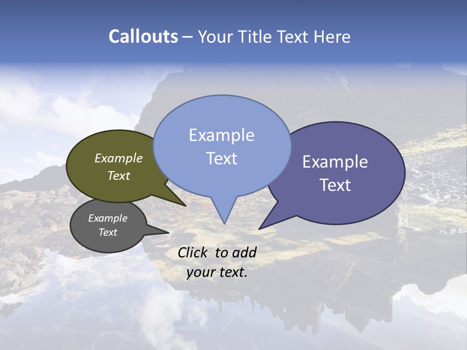 Seascape Blue Old PowerPoint Template