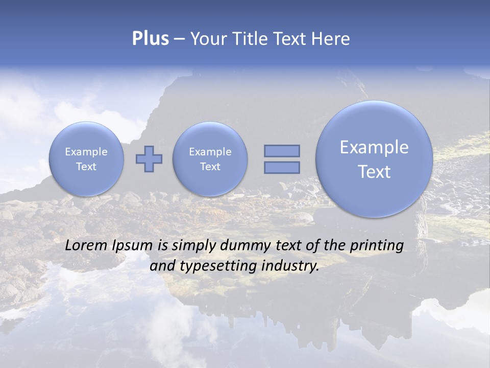 Seascape Blue Old PowerPoint Template