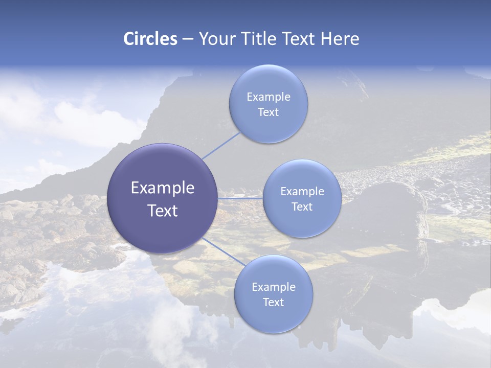 Seascape Blue Old PowerPoint Template