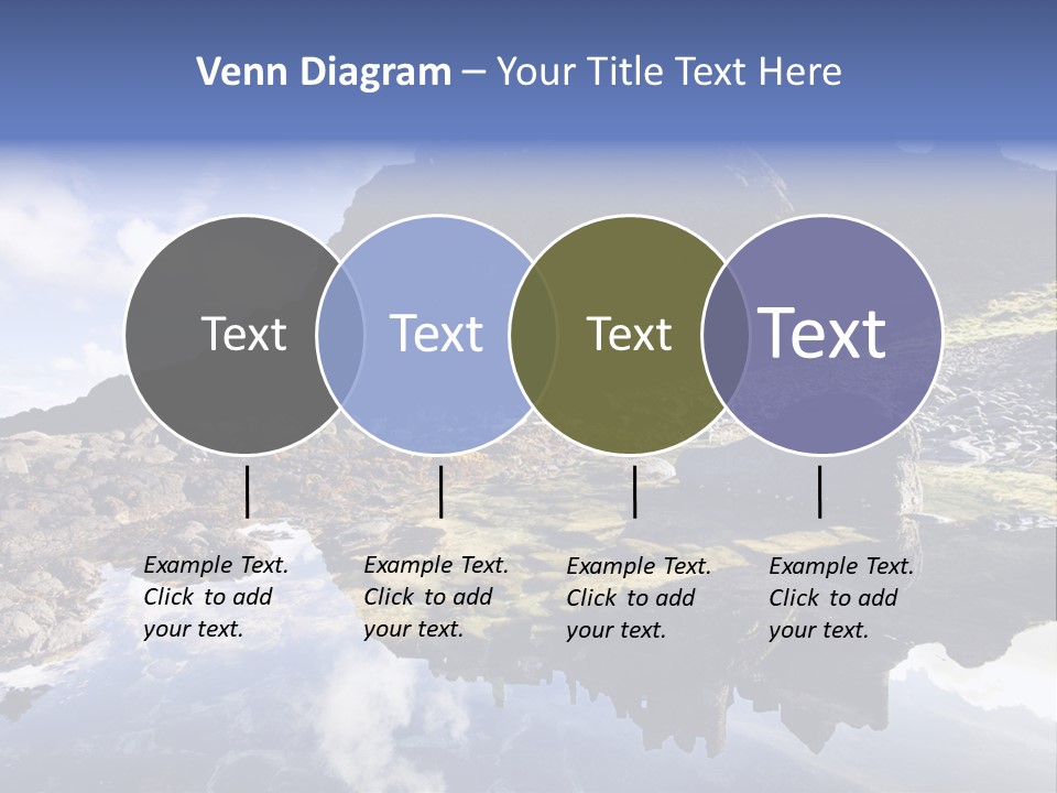 Seascape Blue Old PowerPoint Template