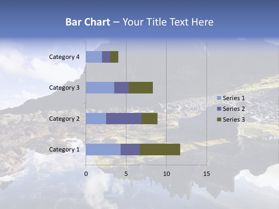 Seascape Blue Old PowerPoint Template
