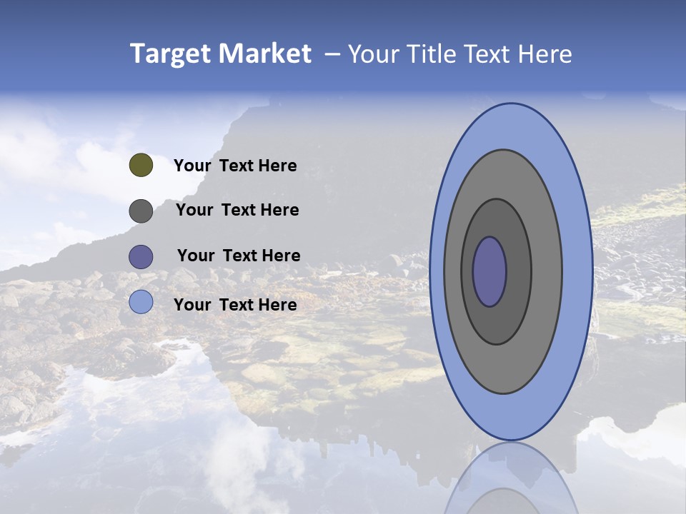 Seascape Blue Old PowerPoint Template