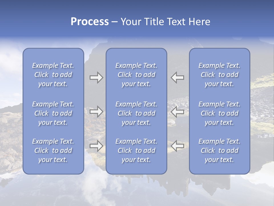 Seascape Blue Old PowerPoint Template