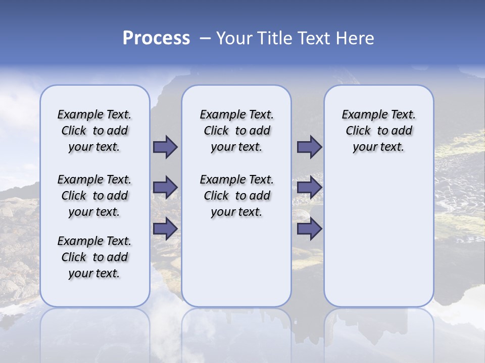 Seascape Blue Old PowerPoint Template