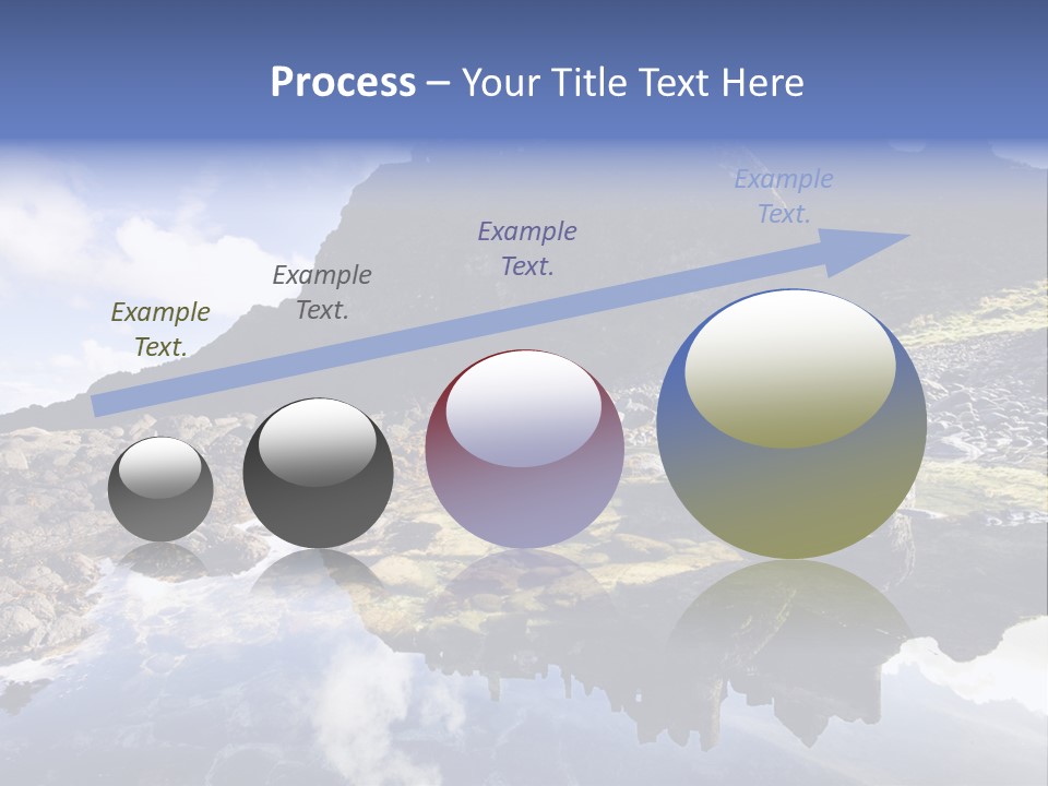 Seascape Blue Old PowerPoint Template