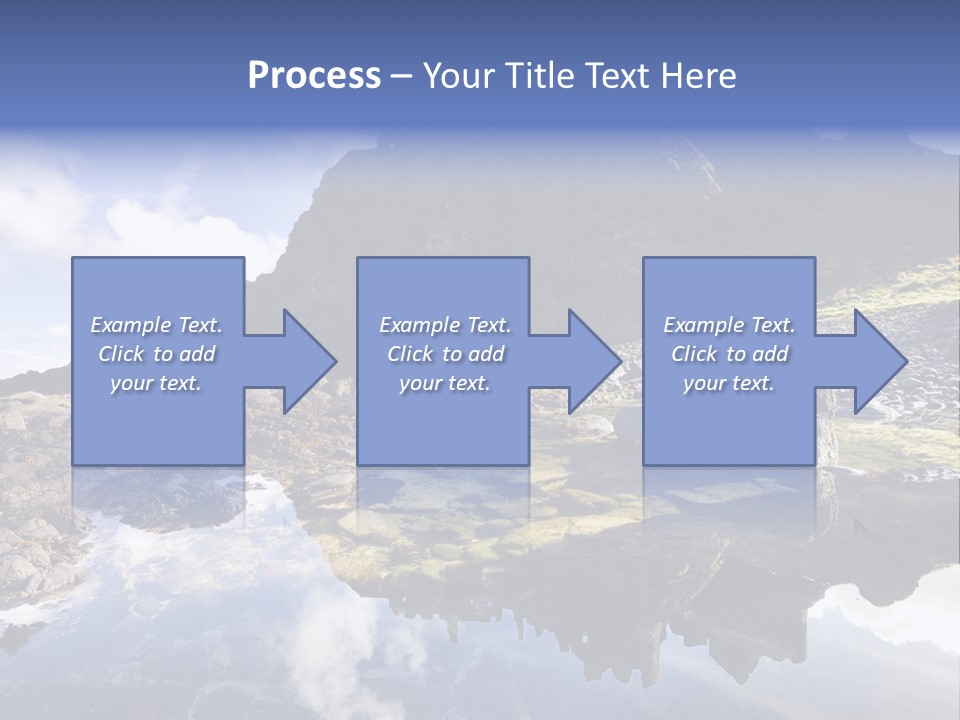 Seascape Blue Old PowerPoint Template