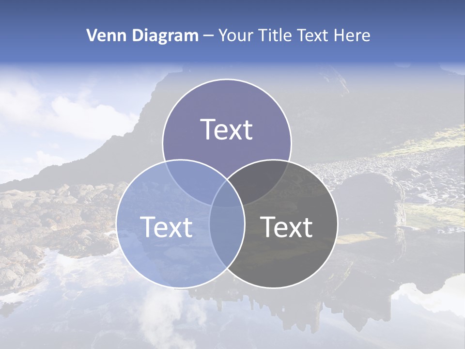 Seascape Blue Old PowerPoint Template