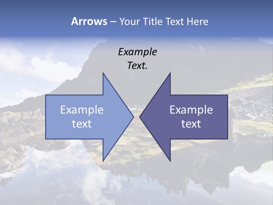 Seascape Blue Old PowerPoint Template