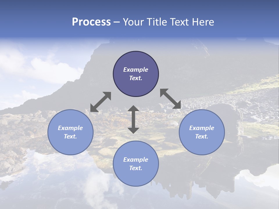 Seascape Blue Old PowerPoint Template